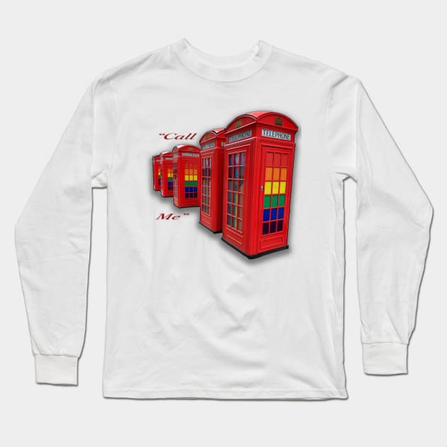 Rainbow call box Long Sleeve T-Shirt by Grant's Pics